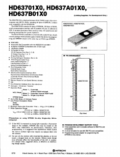 HD63701XO Datasheet PDF Hitachi Metals, Ltd