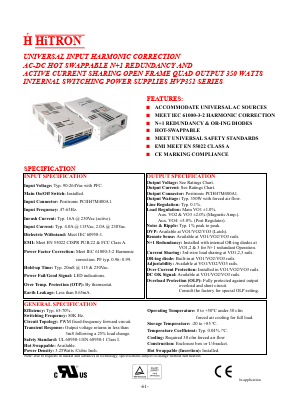 HVP351-Q050DII Datasheet PDF HITRON ELECTRONICS CORPORTION