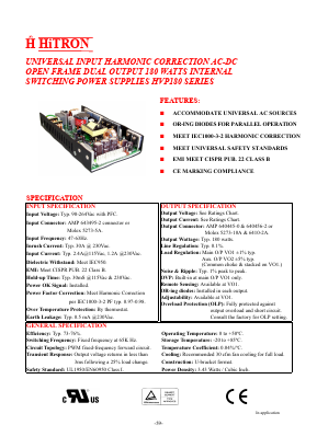 HVP180-291 Datasheet PDF HITRON ELECTRONICS CORPORTION