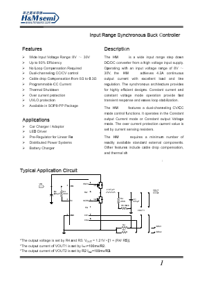 HM1489 Datasheet PDF Shenzhen Huazhimei Semiconductor Co., Ltd