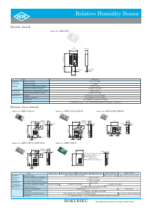 HSU-07D-N Datasheet PDF HOKURIKU ELECTRIC INDUSTRY CO.,LTD