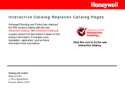 M8805/109-01 Datasheet PDF Honeywell Accelerometers