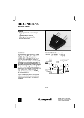 HOA0709 Datasheet PDF Honeywell Accelerometers