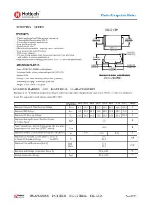 S510 Datasheet PDF GUANGDONG HOTTECH INDUSTRIAL CO.,LTD.