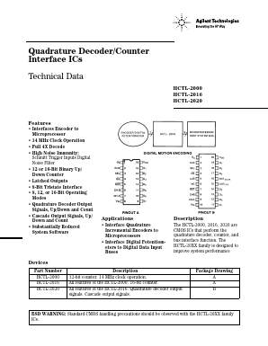 HCTL-2020 Datasheet PDF HP => Agilent Technologies