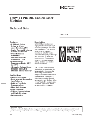 LSC2410-FP Datasheet PDF HP => Agilent Technologies