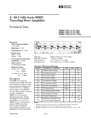 HMMC-5026DC Datasheet PDF HP => Agilent Technologies
