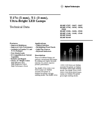 HLMP-1340-JK0XX Datasheet PDF HP => Agilent Technologies