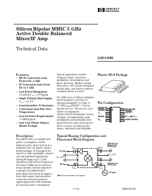 IAM-81008-TR1 Datasheet PDF HP => Agilent Technologies