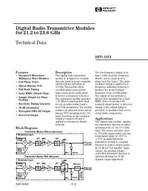 DRT1-2321 Datasheet PDF HP => Agilent Technologies