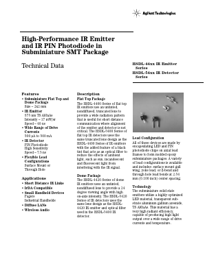HSDL-4400 Datasheet PDF HP => Agilent Technologies