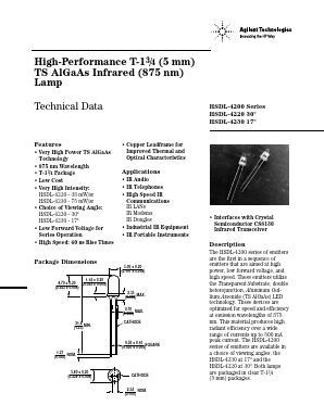 HSDL-4230 Datasheet PDF HP => Agilent Technologies