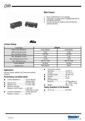 DIR-1B Datasheet PDF HuaXinAn Electronics CO.,LTD