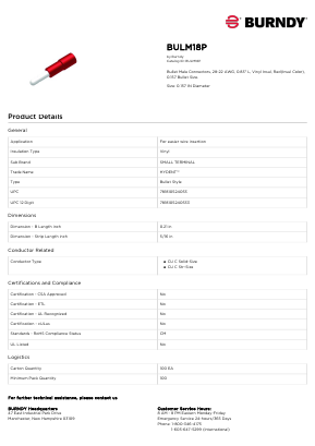 BULM18P Datasheet PDF Hubbell Incorporated.