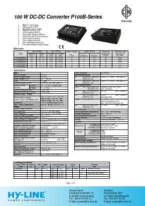 P100B4848S Datasheet PDF HY-LINE Power Components