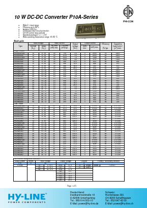P10A2418D Datasheet PDF HY-LINE Power Components