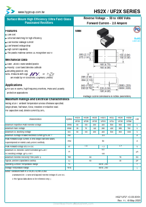 UF2G Datasheet PDF HY ELECTRONIC CORP.