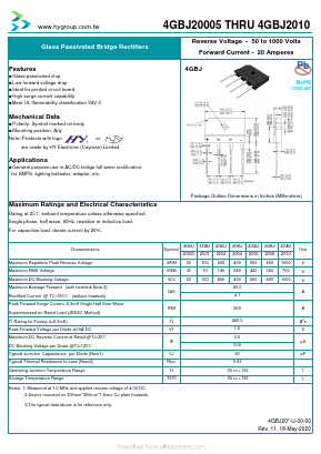 4GBJ2004 Datasheet PDF HY ELECTRONIC CORP.