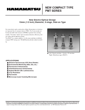 R6350 Datasheet PDF Hamamatsu Photonics