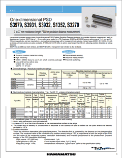 S1352 Datasheet PDF Hamamatsu Photonics