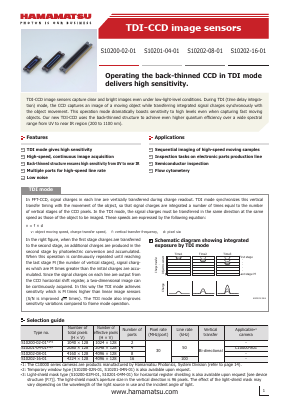 S10202-08-01 Datasheet PDF Hamamatsu Photonics