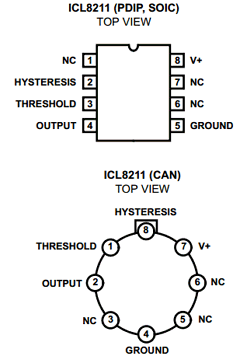 ICL8211CBA Datasheet PDF Harris Semiconductor