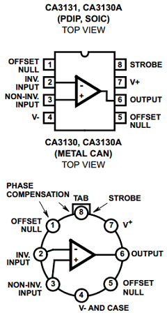 CA3130T Datasheet PDF Harris Semiconductor