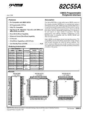 MD82C55A-5 Datasheet PDF Harris Semiconductor