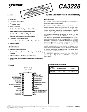 CA3228 Datasheet PDF Harris Semiconductor