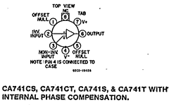 CA741CS Datasheet PDF Harris Semiconductor