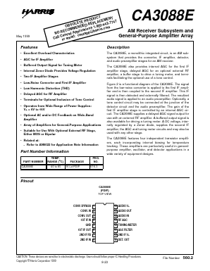 CA3088E Datasheet PDF Harris Semiconductor