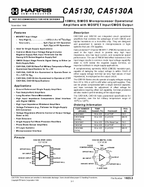 CA5130AE Datasheet PDF Harris Semiconductor
