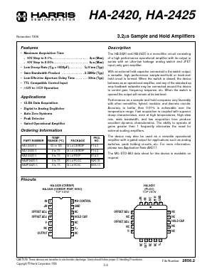 HA-2425 Datasheet PDF Harris Semiconductor