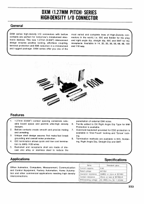 DX10G1M-50S Datasheet PDF HIROSE ELECTRIC