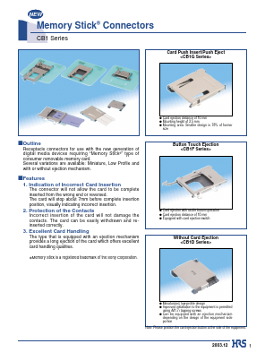 CB1A-10S-1.5H-PEJC Datasheet PDF HIROSE ELECTRIC