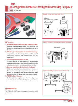 DXLM Datasheet PDF HIROSE ELECTRIC