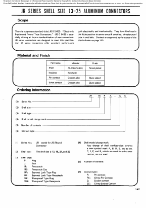 JR16BRD-10S Datasheet PDF HIROSE ELECTRIC