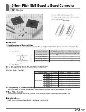 DF12-36DS-0.5V Datasheet PDF HIROSE ELECTRIC