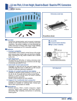 DF30FC-24DS-0.4V Datasheet PDF HIROSE ELECTRIC