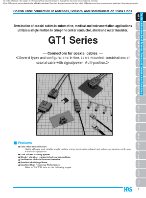 GT1-1P-1.6CSB Datasheet PDF HIROSE ELECTRIC
