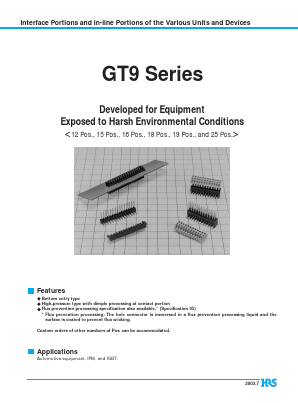 GT9H-19S-2.54DSA01 Datasheet PDF HIROSE ELECTRIC