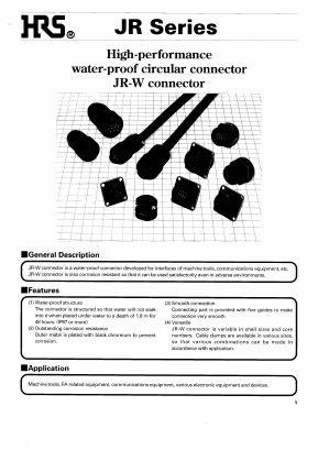 JR13WRD-4 Datasheet PDF HIROSE ELECTRIC