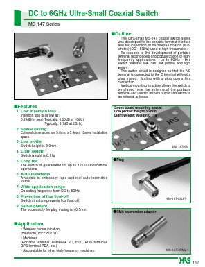 MS-147-C-1 Datasheet PDF HIROSE ELECTRIC