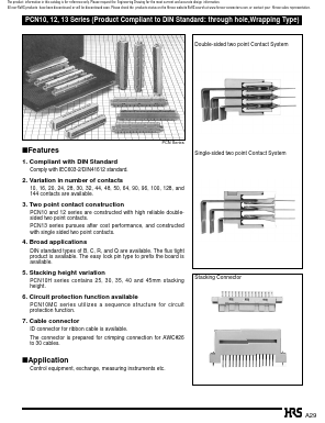 PCN10C-100S-2.54DSA Datasheet PDF HIROSE ELECTRIC