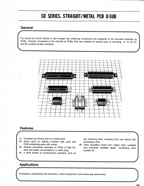 SDDB-15P Datasheet PDF HIROSE ELECTRIC