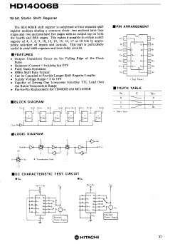 HD14006B Datasheet PDF Hitachi -> Renesas Electronics