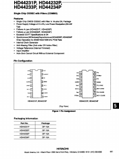 44233 Datasheet PDF Hitachi -> Renesas Electronics