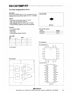 HA13475FP Datasheet PDF Hitachi -> Renesas Electronics