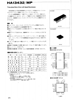 HA13432 Datasheet PDF Hitachi -> Renesas Electronics