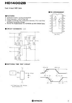 HD14002 Datasheet PDF Hitachi -> Renesas Electronics